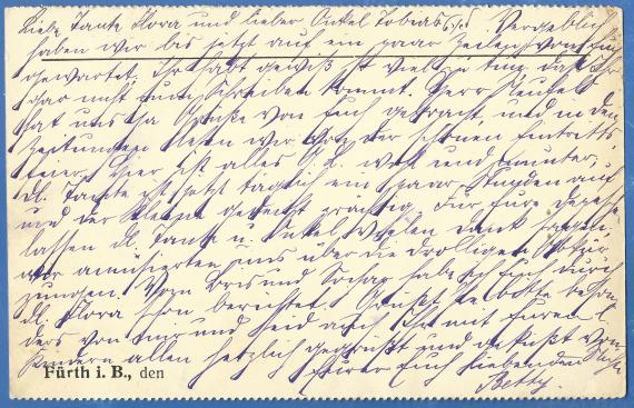 Postcard of private content to His Honor Dr. T. Lewenstein, - sent on August 30, 1912 - back of card