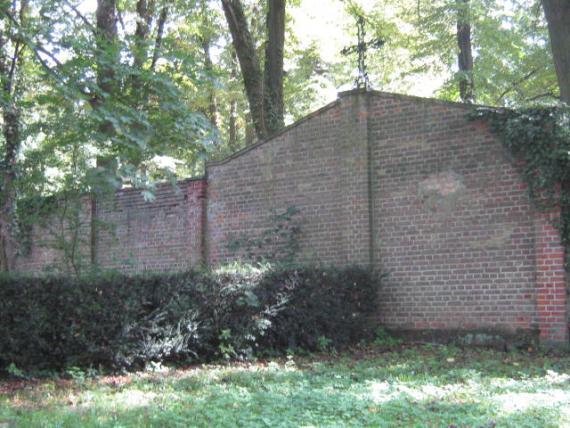 Boundary to the municipal cemetery