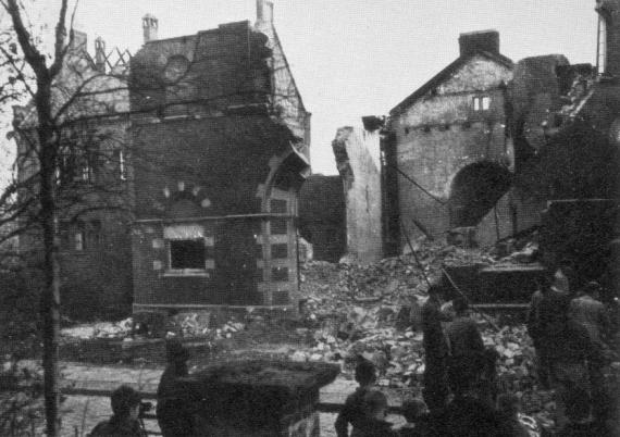 The ruins of the fire were removed within a few weeks in 1938 by an Oldenburg haulage contractor