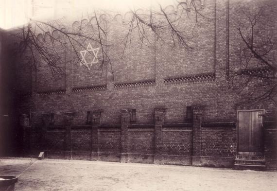 North side of the synagogue