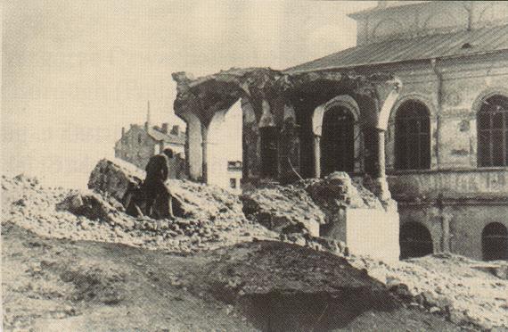 Maharshal Synagoge im Jüdischen Viertel in Lublin, Polen die zerstörte Maharshal Synagoge im Jüdischen Viertel in Lublin, Polen