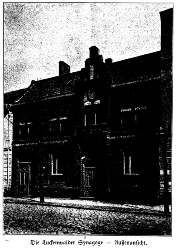 Synagoge in Luckenwalde, Fassade