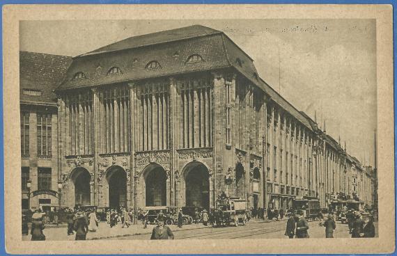 Ansichtskarte - Berlin - A. Wertheim, Leipzigerstraße - aus der Zeit um 1915 - 1925