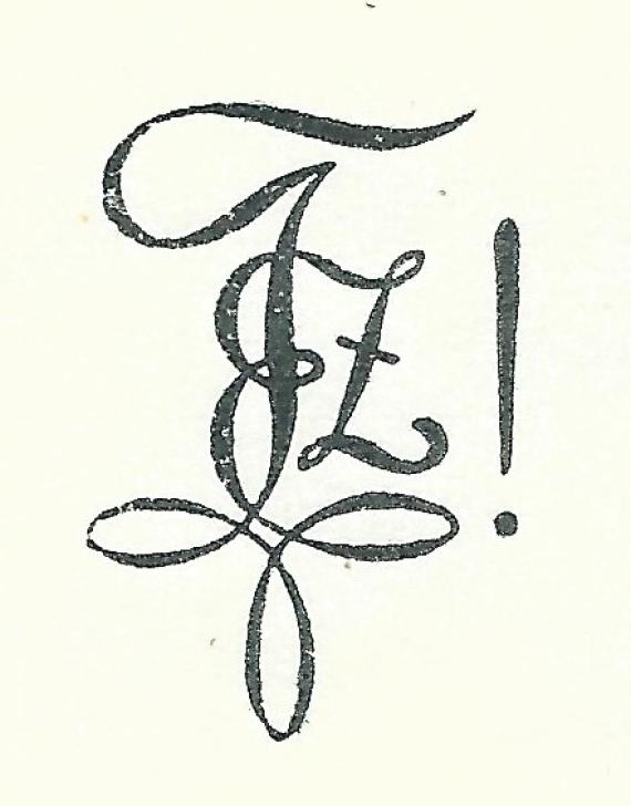 Einladungsschreiben - Jüdisch - Akademische Verbindung Zephyra Wien, - versandt am 23. Oktober 1929 - Ausschnittvergrößerung " Zirkel "
Vier Buchstaben - E, F, V, Z - stehend für - Ehre, - Freiheit, - Vaterland, - Zephyra