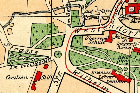 Stadtplan Halberstadt um 1925