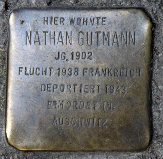 Stolperstein Nathan Gutmann