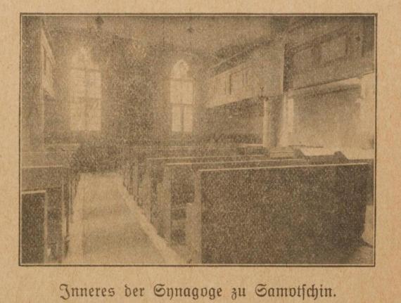 Inneres der Synagoge Samotschin