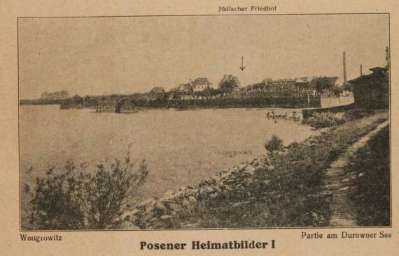 Partie am Durower See mit jüdischem Friedhof Lot at Durow Lake with Jewish cemetery
