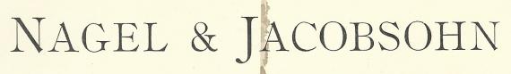 Geschäftsschreiben - " Nagel & Jacobsohn ", Hannover, Theaterplatz 7, -versandt am 24. Februar 1894  -  Ausschnittvergrößerung Firmenname