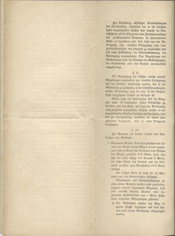 Mortuary Regulations for the Central Cemetery - (Department of the Jewish Community) - Appendix II - p.4