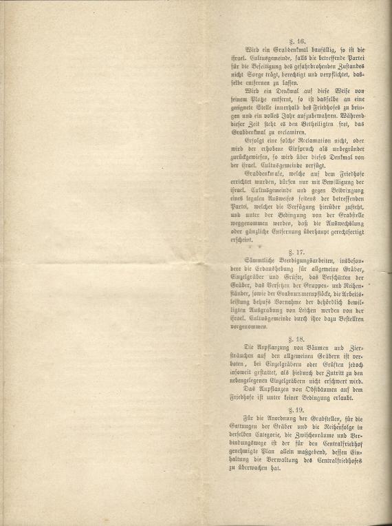 Mortuary Regulations for the Central Cemetery - (Department of the Jewish Community) - Appendix II - p.8