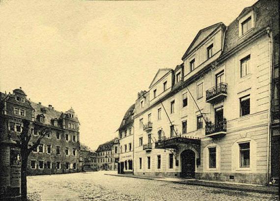 View of the Hotel Erbprinz in Weimar