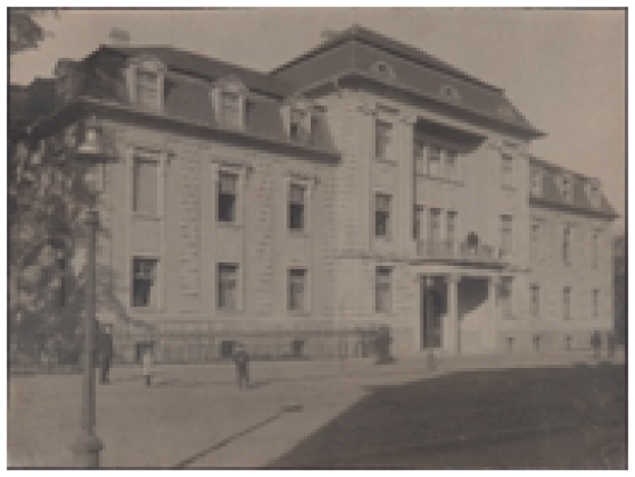 Representative villa of Dr. Gustav Strupp, Bernhardstraße 4 in Meiningen (b/w), after 1909