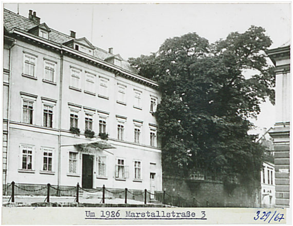 Photo of the former residence of the banker Moritz at Marstallstraße 3