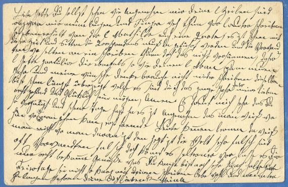 Postkarte - Jette Gutmann Postkarte privater Art an Frau Jette Gutmann in Augsburg, Schrannenstraße 4, - versandt in der Zeit zwischen 1879 - 1882 - Kartenrückseite