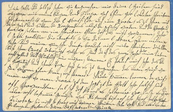 Private postcard to Mrs. Jette Gutmann in Augsburg, Schrannenstraße 4, - sent in the time between 1879 - 1882 - back of the card