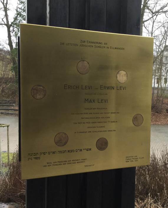 Memorial plaque at the memorial stele