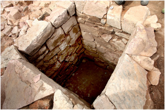 The baptismal font