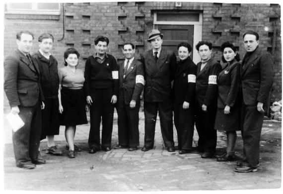 Jewish police in the DP camp Hannover-Vinnhorst