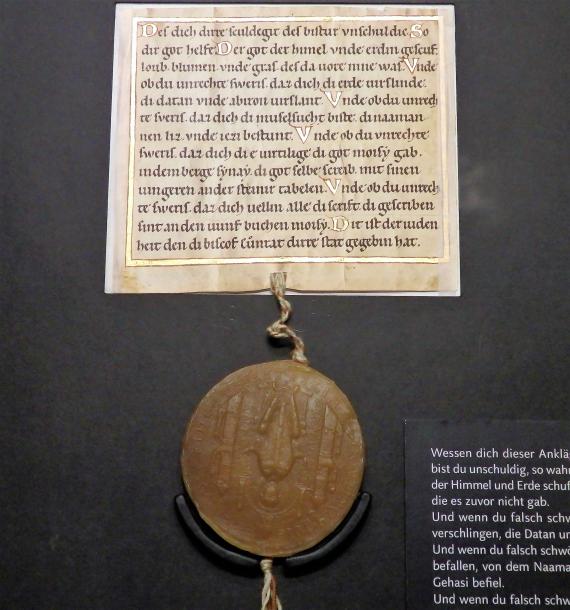 Facsimile of the "Oath of the Jews of Erfurt