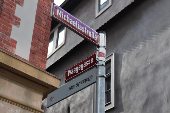 Way to the Old Synagogue Erfurt