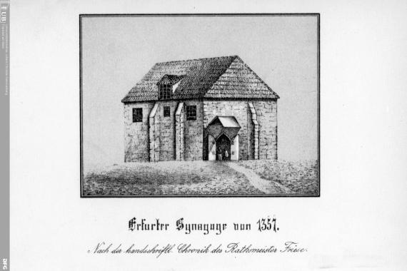 Ansicht der zweiten Erfurter Synagoge 
