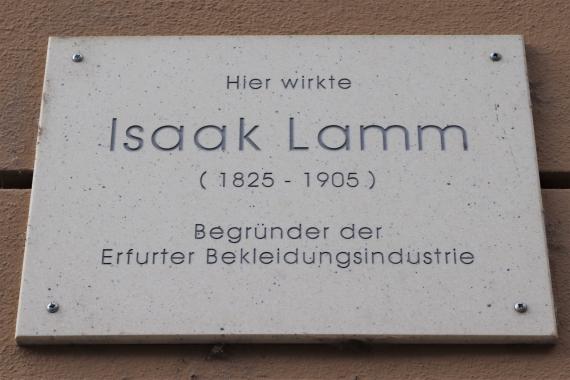 Gedenktafel für Isaak Lamm (1825-1905)