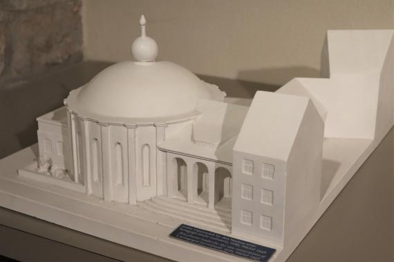 Plaster model in the permanent exhibition of the Small Synagogue Erfurt