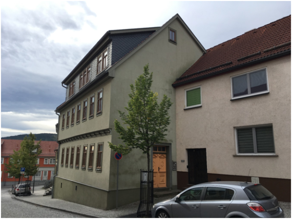 Today's view of the front building Burggasse 4