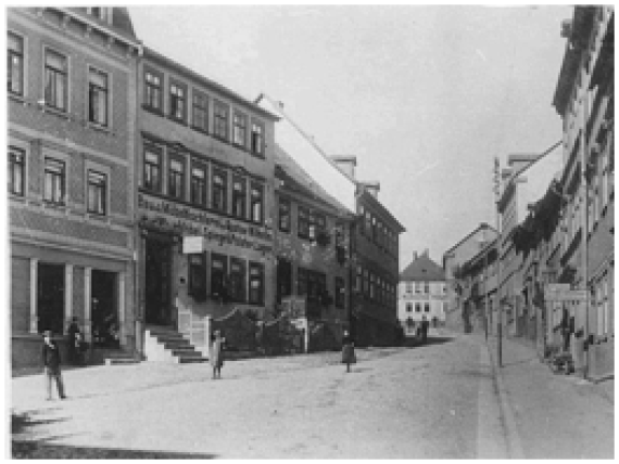 Postkarte der Burggasse 