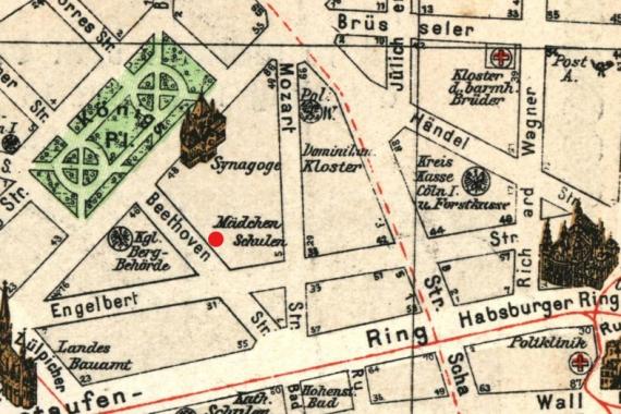 Old city map of Cologne