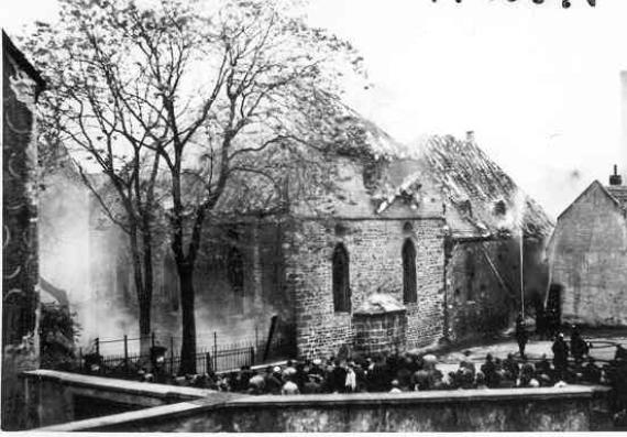 Brand der Wormser Synagoge am 10.11.1938