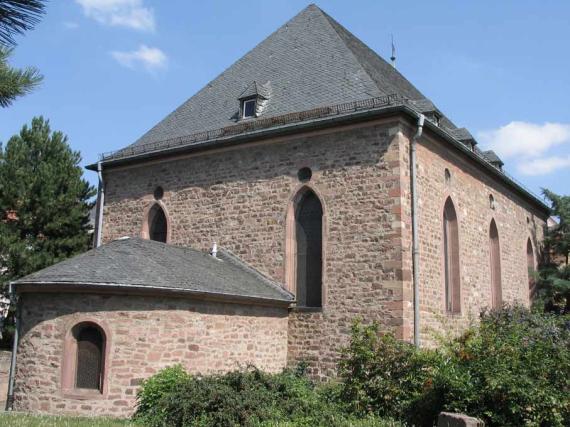 Synagoge Westansicht mit Raschi Jeschiwa