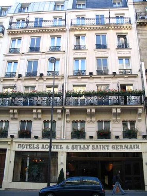 multistory building with parisian balconies