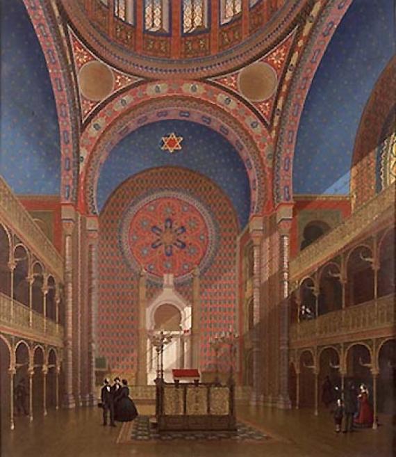 Innenraum der Synagoge Glockengasse