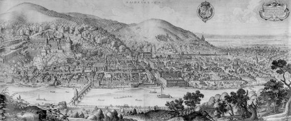 Altes Bild der Stadt Heidelberg