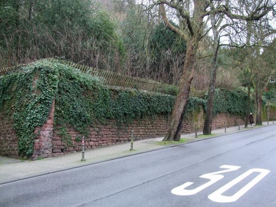 Street with wall