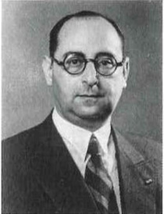 Alfred Fackenheim Schwarz-Weiß Portrait von Alfred Fackenheim