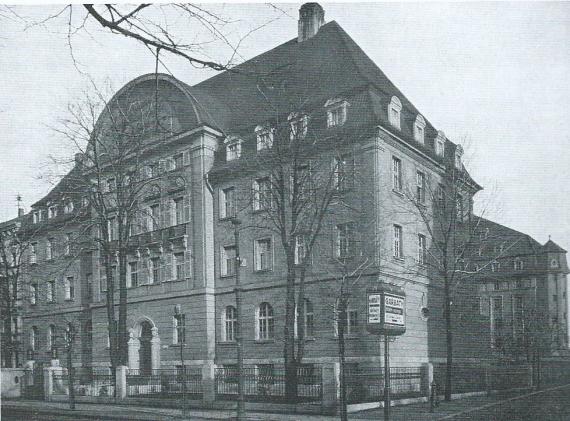 Black and white photograph of the Jewish Orphanage