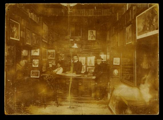 Interior of the antiquarian bookshop