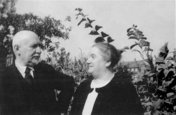 Hirsch Gradenwitz und seine Frau Rosa Gradenwitz-Bondi