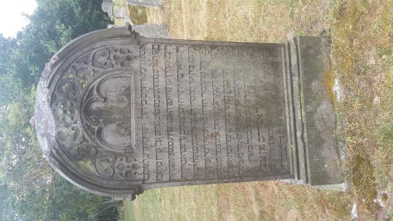 Gravestone, Jewish cemetery Kleinbardorf