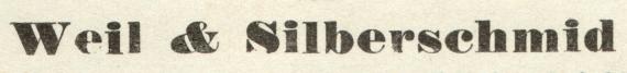 Sales nota of " Weil & Silberschmid ", Chemisch - technische Produkte " in Munich, Klenzestraße 7, - issued on June 11, 1902 - detail enlargement company name