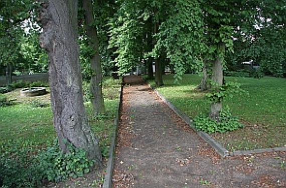 Blick auf den Friedhof