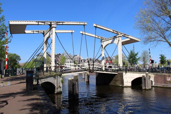 The Walter Süskind Bridge in Amsterdam
