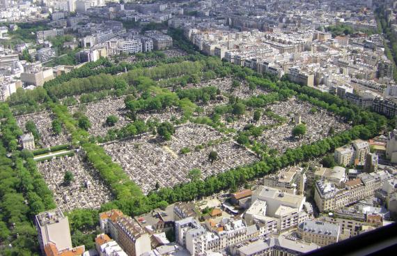 Cemetery top view