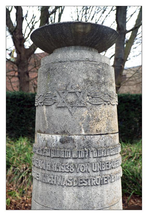 Ehemaliger Standort der Synagoge - Mahnmal