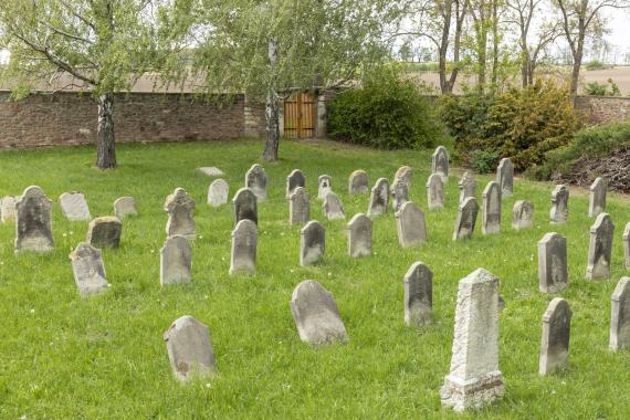 Blick auf den Friedhof