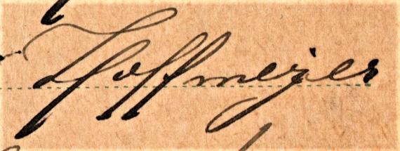 Postcard of private nature to Miss " Wally Rosenbaum ", at present with " Hoffmeyer ", Warburg, Neustadt - sent on 11.11.1911 - clipping address - name of the apartment owner