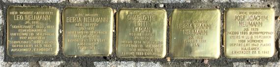 Stolpersteine für die Familie Neumann - Stolpersteinverlegung am 30. Mai 2023 in Feuchtwangen